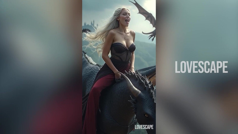 Lovescape: Daenerys Goddess Solo - ejaculare, masturbare cu Dragon Queen