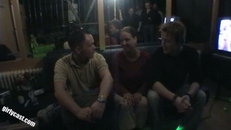 Girlycast: Kerstin's First Gangbang-her Cuckold Has to Watch