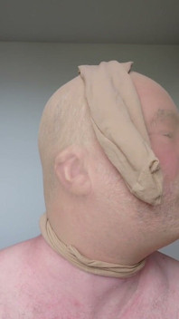 Selfie koláž s maskami z punčochám