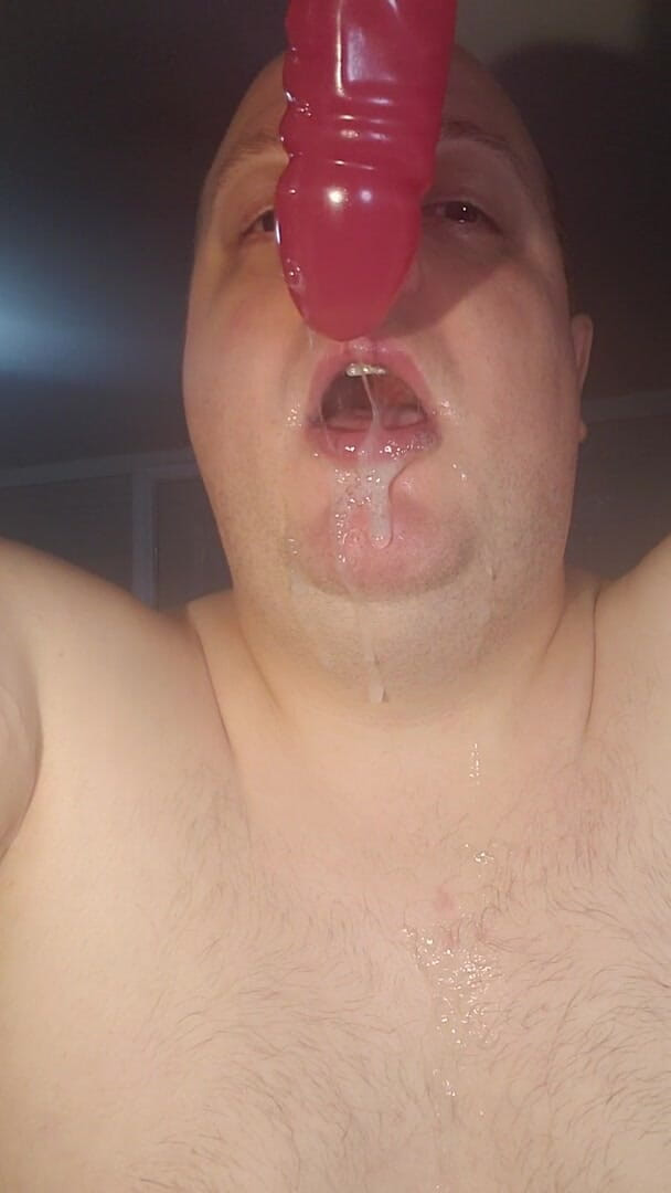 Charlieboy69: Głębokie gardło ogromny 18-calowy fioletowy podwójny dildo