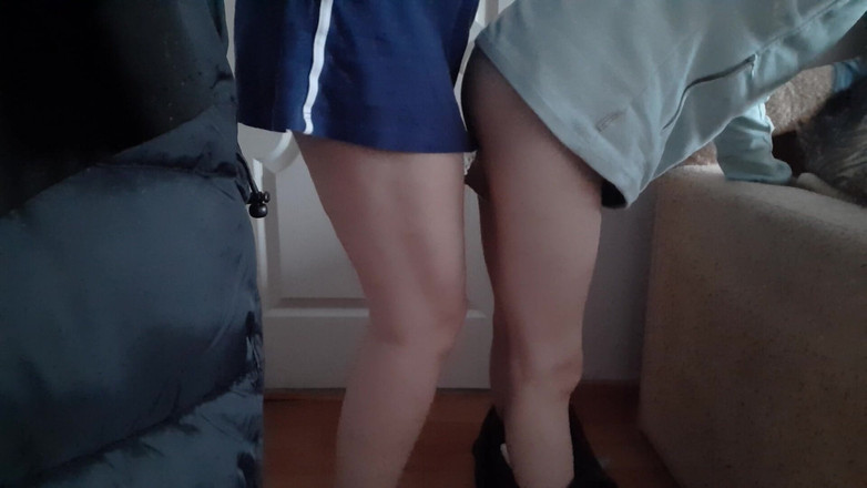 Lesbian-illusion: Je secoue et baise ma femme en levrette avec une...