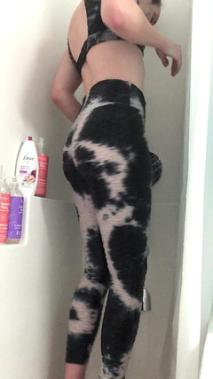 Brianna Snow: Scrunchie legíny Promočené