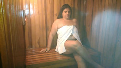 Adribella69: मेरा सौतेला भाई सौना में चला जाता है और मुझे स्वादिष्ट बना देता है