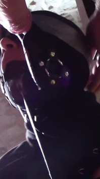 Bound and Blindfolded MILF Gets Her Mouth Fucked and Facialized