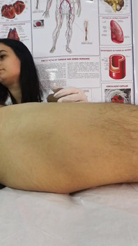 A Nurse Caught Him Jerking off-and Gave Him a Titty-job Until He Came in Her Mouth