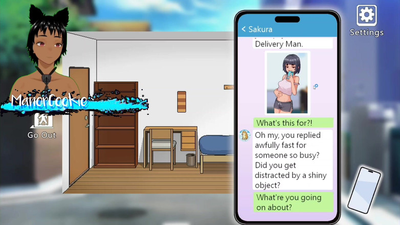 Manor Cookie: Delivery Hot - Delivering Packages and Meeting Sakura Who Likes to...