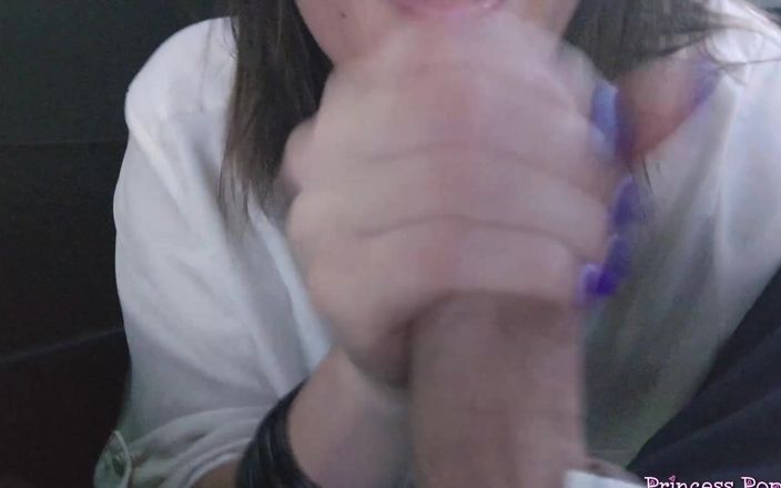 Princess Poppy: Kemeja putih - obrolan kotor - blowjob kursi belakang