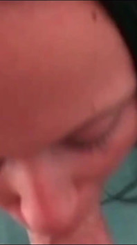 Shy Girl Goes Wild on the White Cock