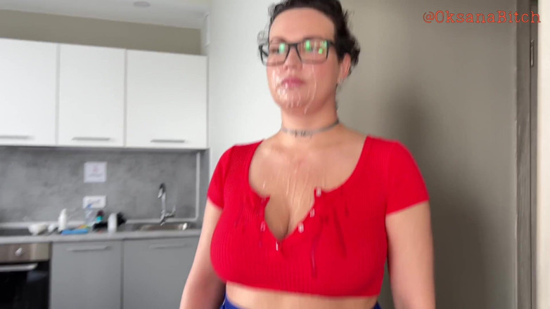 Oksana_Katysheva: Hot MILF Gets a Hard Fuck From Three Students with...