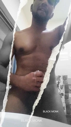 Big Black Indian Cock Masturbation Solo Cumshot