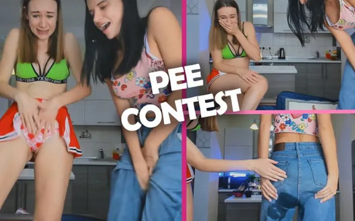 MargoAlisa: Desparate Pee Contest From Hot Lesbians