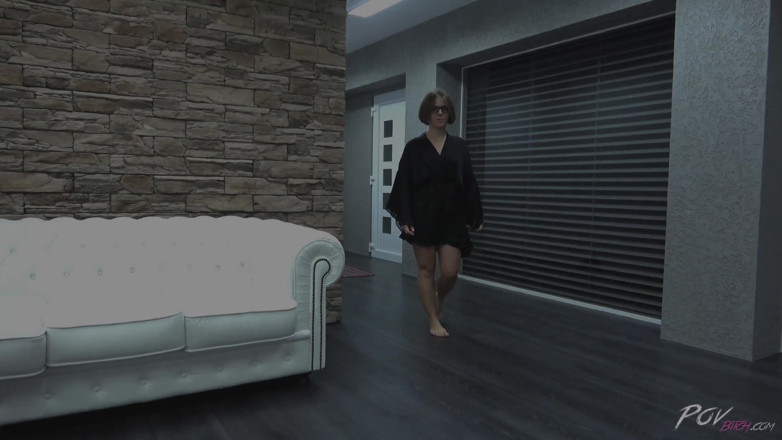 POV Bitch: Russian glassed bitch take hot cock in tight pussy