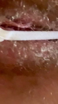 Cspot Sneak Peek of Dripping Hairy Pussy From Below