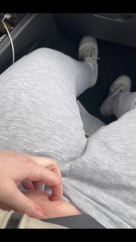 Playing with My Big Pussylips in the Car