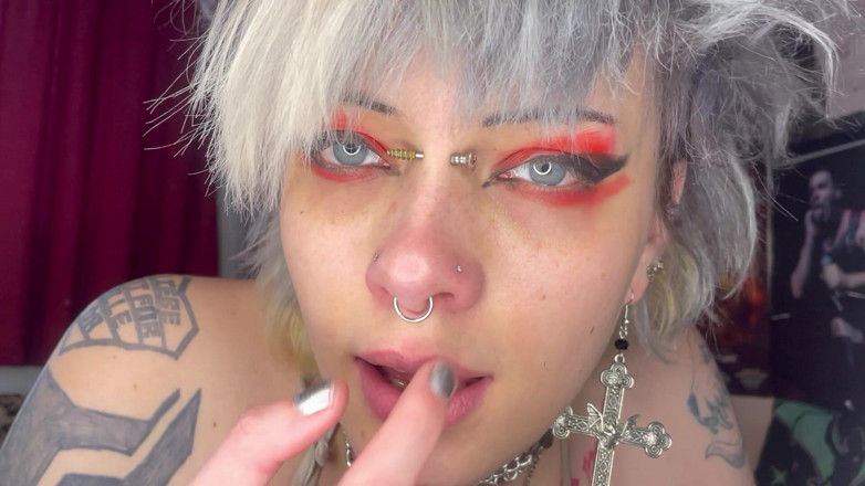 Glitterqueen1999: Ejaculare în nasul meu scroafă strâns! Instrucțiuni de masturbare - fetiș cu...