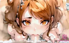 Cô gái tóc nâu dễ thương bú cu của bạn trong phòng tắm - ai porn