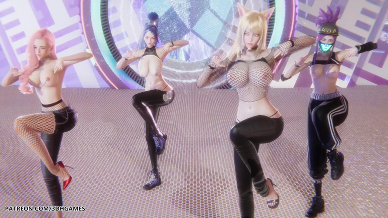 3D-Hentai Games: [MMD] Le Sserafim - Awek Eve Sexy Striptise Star Blade Hentai...