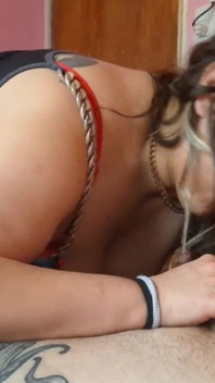 Massive BBW Deepthroat Session - Full Throat Fucking & Cum Swallow