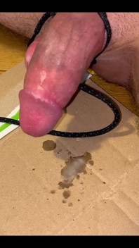 Estim electro kuk hett vax sperma
