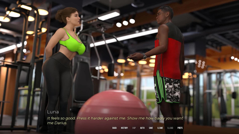 Dirty GamesXxX: 『セキュリティ』では、既婚女性が体育館でコーチと一緒にストレッチをしている - 第13話