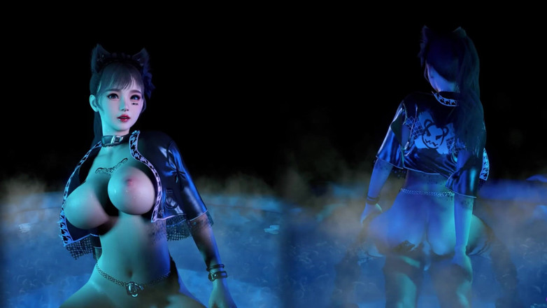 Soiyu Hentai: Une danseuse à gros nichons chevauche une bite - animation 3D