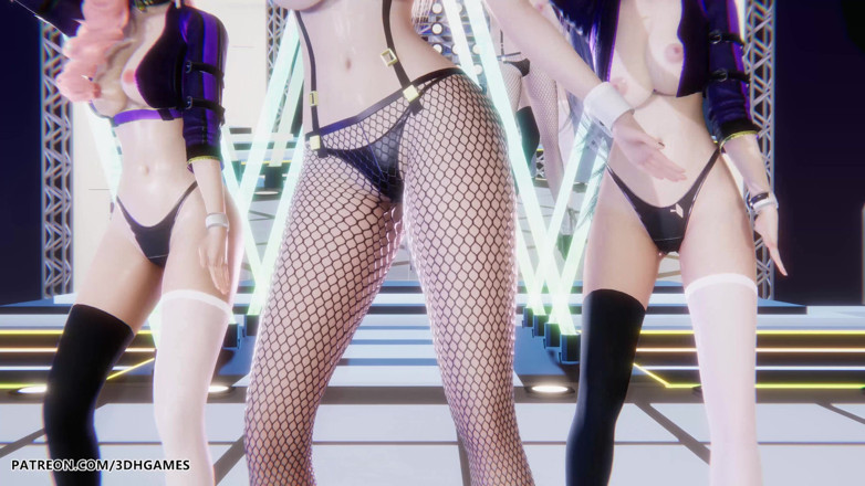 3D-Hentai Games: 레드벨벳 - 러시안 룰렛, 아리 에블린 아칼리 섹시 스트립티즈, 리그 오브 레전드 헨타이 언센서드 4K 60fps