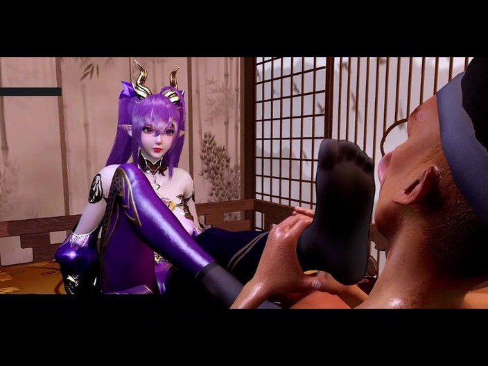 X Hentai: 3d вигини світяться: дівчина з великою дупою розквита - 3d анімація хентай