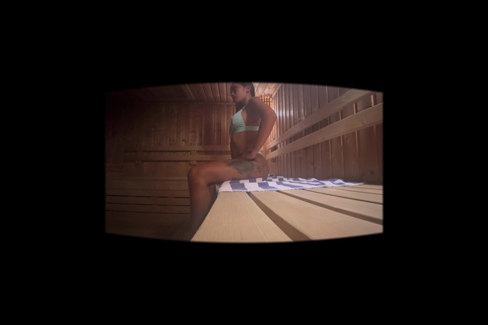 Fit lovers VR: Athletic Asian Hottie: Sensual Massage and Titty Fuck Finale