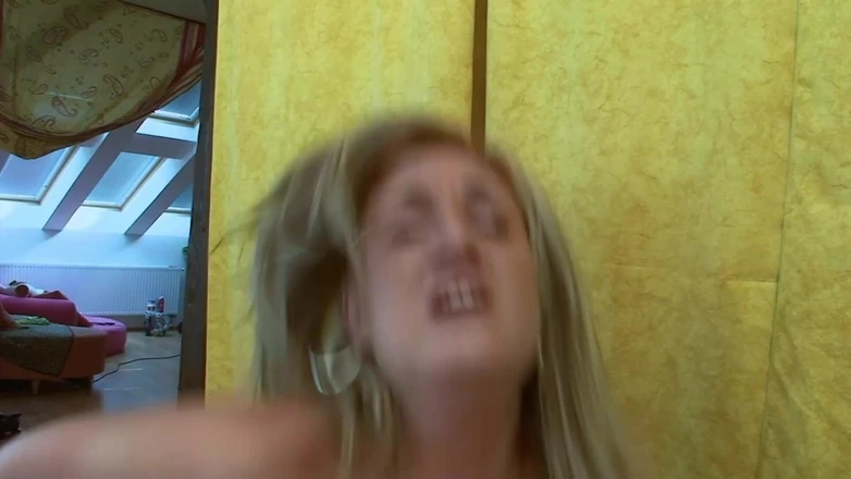 DARVASEX: Hot Teenies Scene 3 - Freckled Busty Blonde Teen Fucked with Dildo...