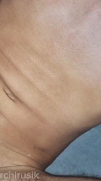 The Femboy Bitch Pestered the Stepfather at Night in Bed and Got Fucked Without a Condom Until He Came.