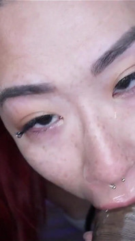 Sexy Trans Asian Girlfriend Aerie Rei Tries on Maid Outfit