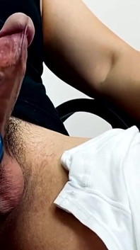 Obrzeża z My Massager i Cum na końcu