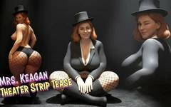 Mevrouw Keagan theater striptease