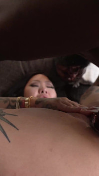 Insatiable Horny Busty Asian Fuck Slut Creampied and Facial by BBC