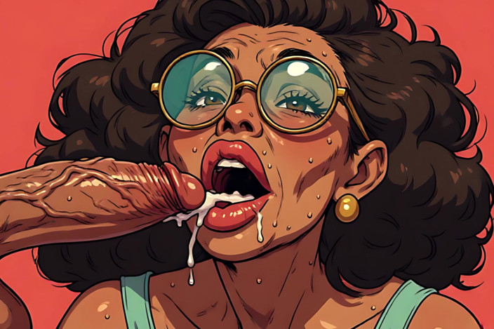 AI Porn: Cum Loving MILF Art