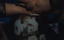 Lizzaal ZZ: Камшот, снятый на видео с ракурса пола