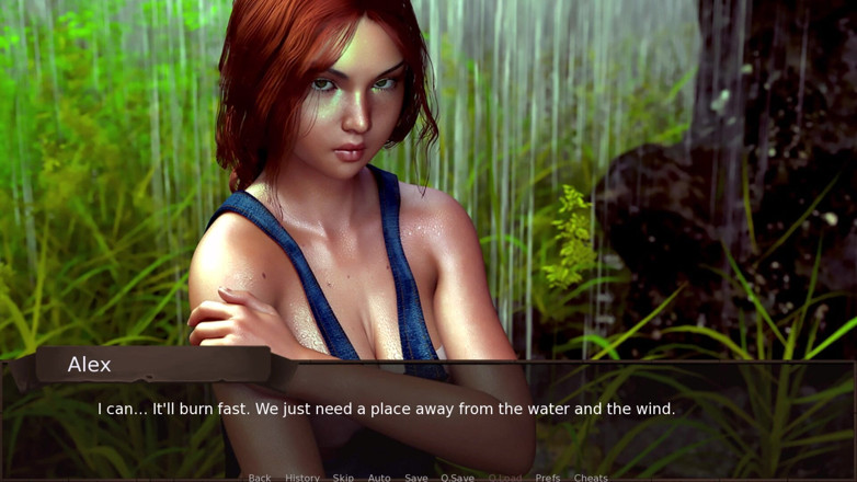 3D Cartoon Porn: Love stagione 8: alex-nina cave rain boob reveal &amp; prima scopata
