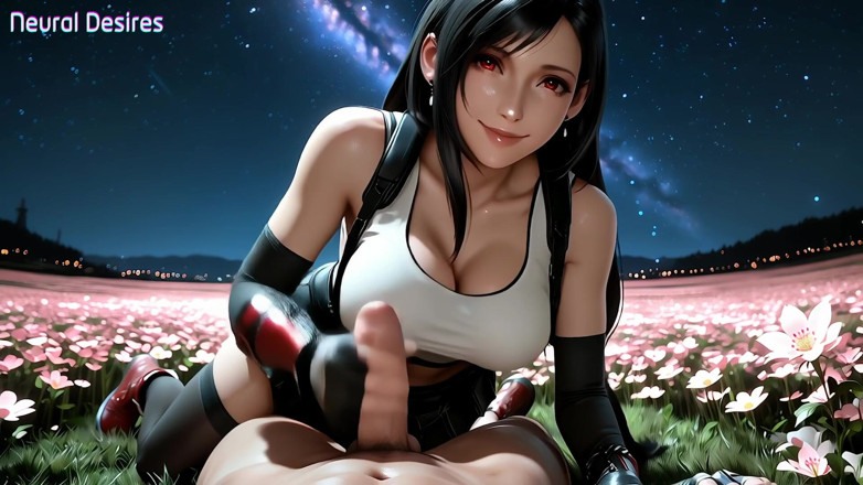 Neural Desires: Tifa menemukan surga di bawah bintang-bintang (video ai)