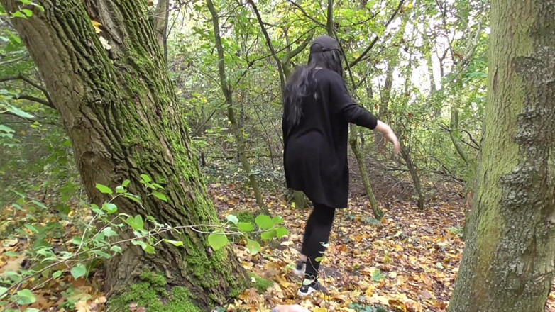 Femdom Austria: Trampling Session in the Wood, for the Poor Man