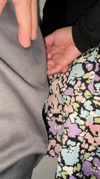 You Can See It When She Strokes the Stranger's Penis