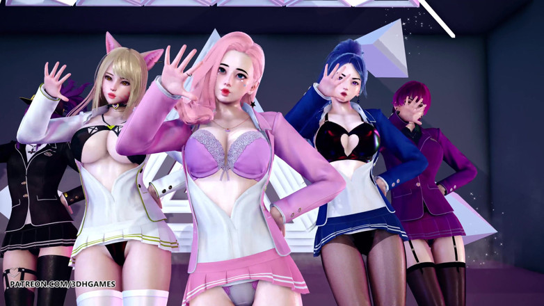 3D-Hentai Games: [MMD] STAYC - RAN2U Ahri Akali Kaisa Evelynn Seraphine hot striptease...