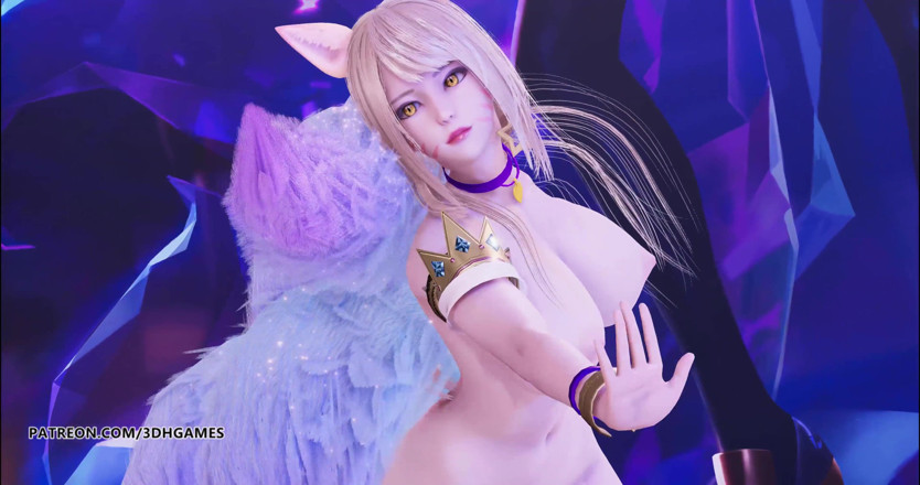 3D-Hentai Games: [MMD] Kara - Lupin Ahri naked dance kda league of legends...