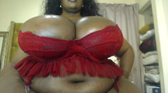 Fat Ass BBW Spiting Fetish and Boobs Tease