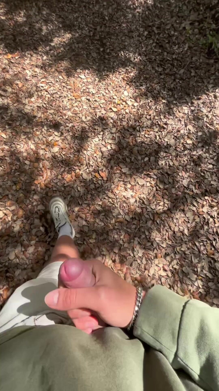 Axton Drake: Horny Bro Takes His Hard Cock Out for a Walk