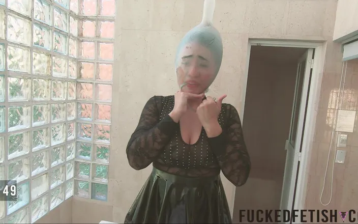Fucked fetish: HD Training Condon Head Moni Lee Inflate the Helmet