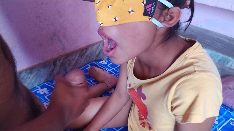 HousewifeGeeta: Indian sucking teen stepsister cum in mouth