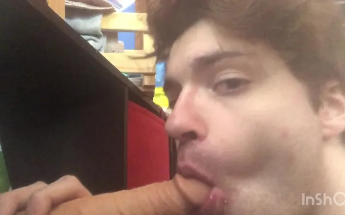 Niko Springs: My Hot Twink Throat Loves Gagging on Huge Dildos
