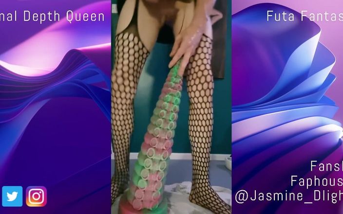 Jasmine Dlight - UK's most extreme anal porn star: Johnthomastoys chèn hậu môn cực sâu trong anime pvc cực...