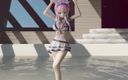 Mmd anime girls: Mmd R-18 cô gái anime khiêu vũ gợi cảm (clip 107)