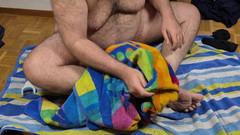 ChubbyDaddyBearLuka: Chubby Daddy Bear Wash His Dirty Feet Naked